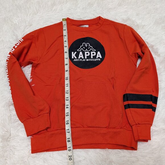 Kappa Unisex Crew Neck Red Pullover Loopknit with logo Sweatshirt for 7Yrs NWOT - Picture 5 of 8
